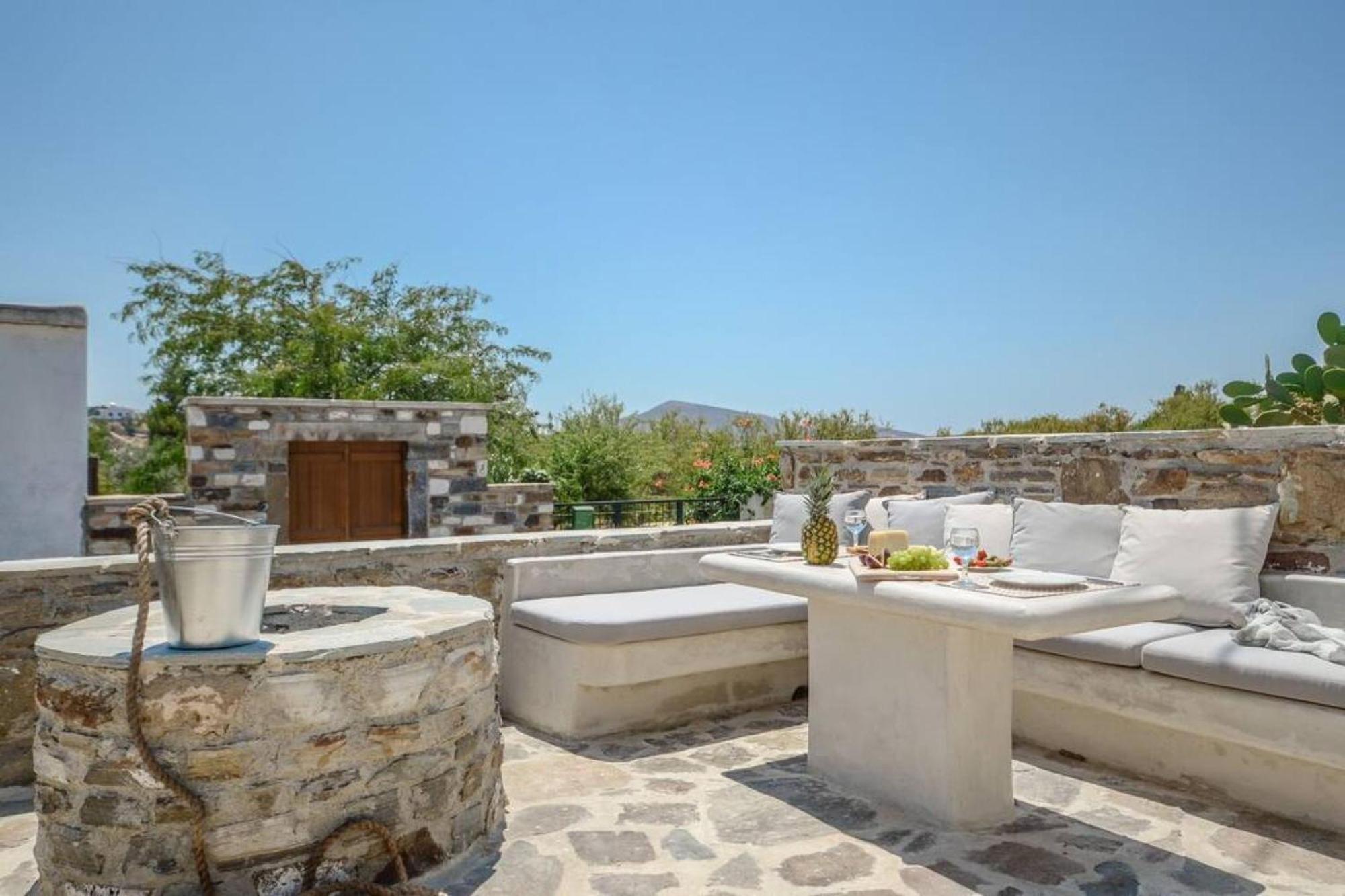 Villa Anthemion Naxos With Outdoor Jacuzzi Ano Sangrion Extérieur photo